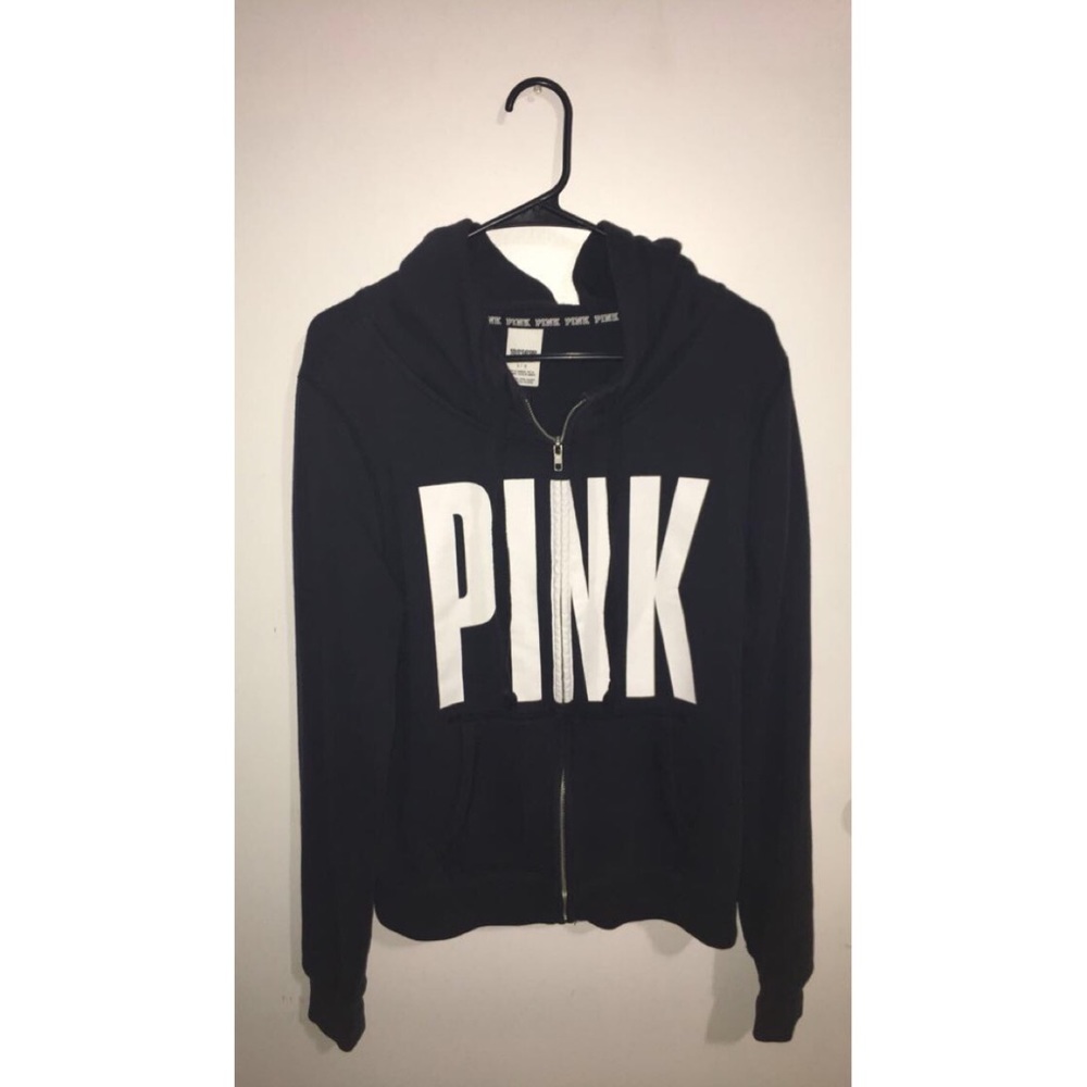 PINK logo sweater